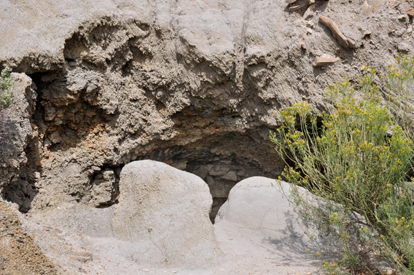 rocks and a big hole